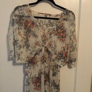 Sheer floral dress/cover up - size s